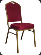 Crown back stacking banquet chair