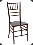 Wood Chiavari chair, mahogany