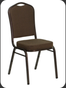 Crown Back Banquet Chair -copper, no dots