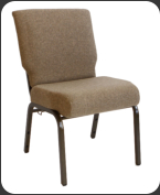 church chair, tan